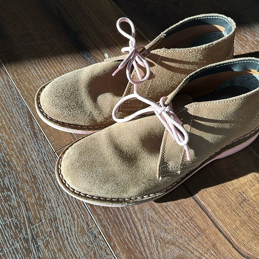 Veldskoen - Heritage Uhambo ‘Vellies’ (pink sole) size 8-8.5